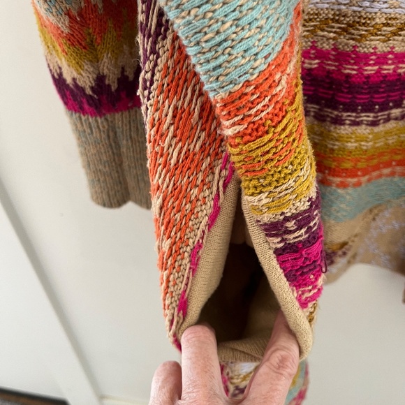 Pilcro shawl collar grandpa cardigan in multi color size xs/s - Picture 9 of 9